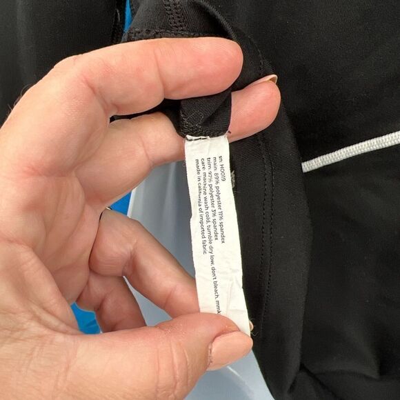 Hoka One One Rabbit Men's 1/4 Zip Jacket Medium Black Blue Pullover Long Sleeve - Picture 12 of 13